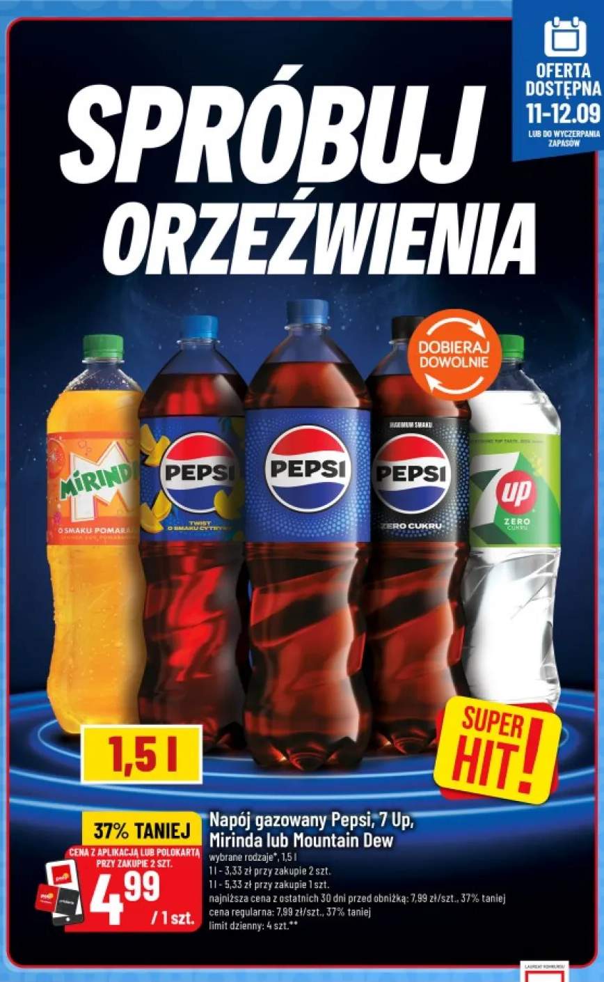 Napój gazowany Pepsi Twist o smaku cytryny +5 wariantów