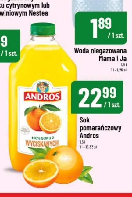 Sok pomarańczowy Andros