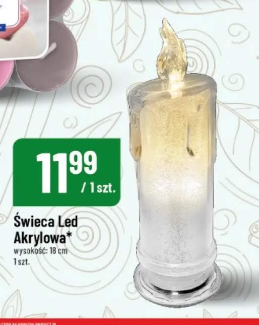 Świeca LED akrylowa