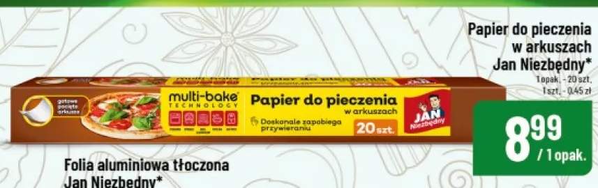 Papier do pieczenia w arkuszach Jan Niezbędny