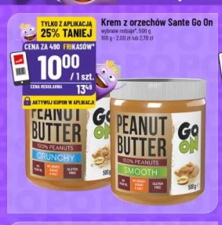 Krem z orzechów crunchy Sante Go On +1 wariant