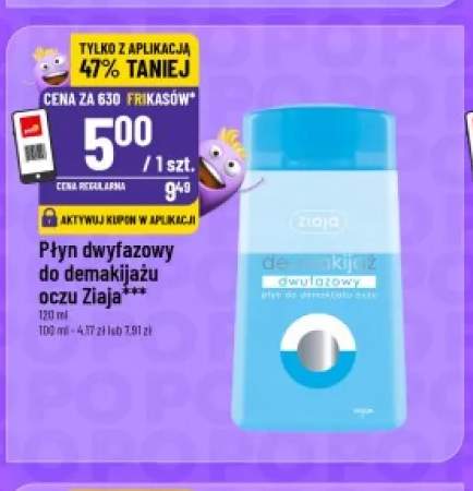 Płyn dwufazowy do demakijażu oczu Ziaja
