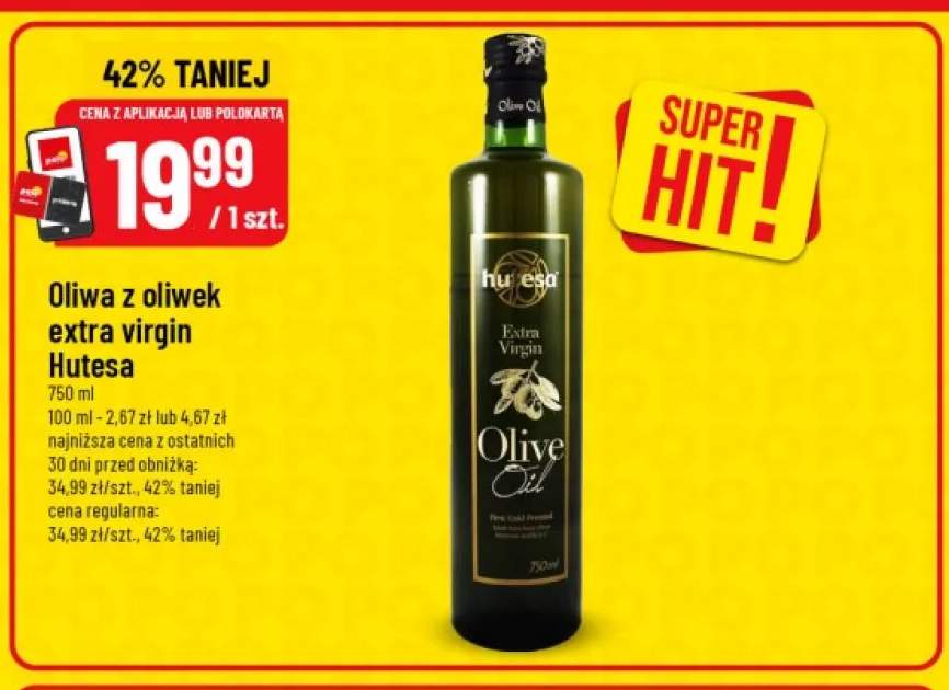 Oliwa z oliwek extra virgin Hutesa