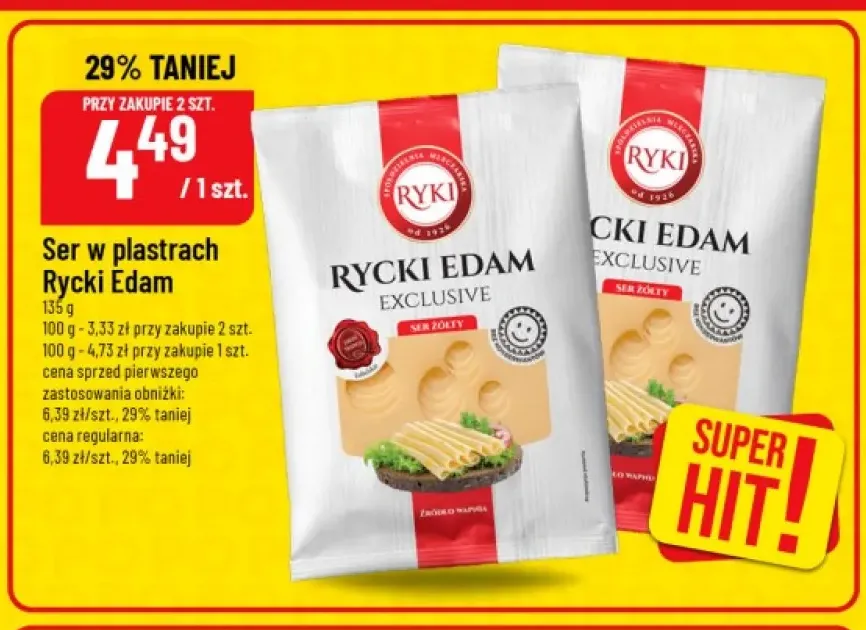 Ser w plastrach Rycki Edam