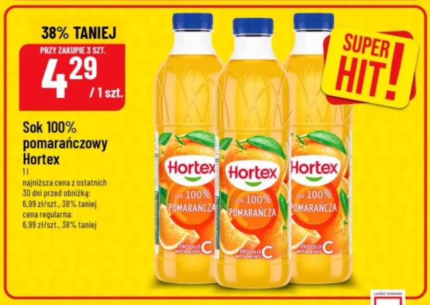 Sok pomarańczowy Hortex 100%