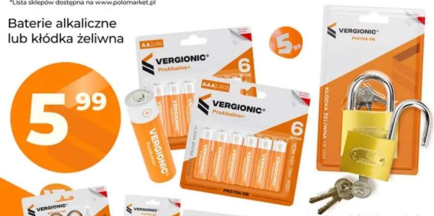 Baterie alkaliczne Aaa LR03 Vergionic +2 warianty