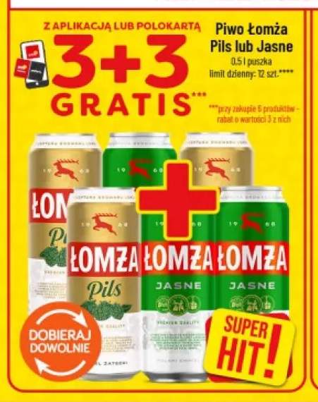 Piwo Łomża Pils +1 wariant