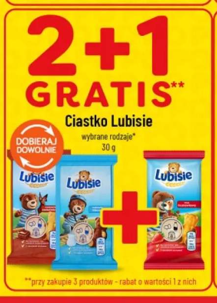 Ciastko Lubisie mus truskawkowy +2 warianty