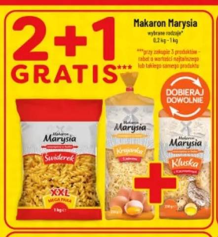 Makaron świderek Marysia +2 warianty