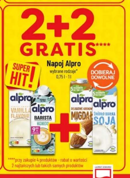 Napój Alpro Vanilla Flavour +3 warianty