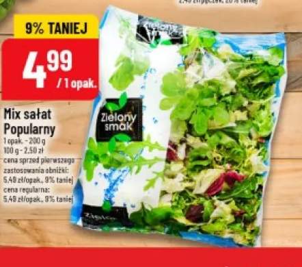 Mix sałat Popularny Zielony Smak