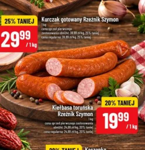 Kiełbasa toruńska Rzeźnik Szymon