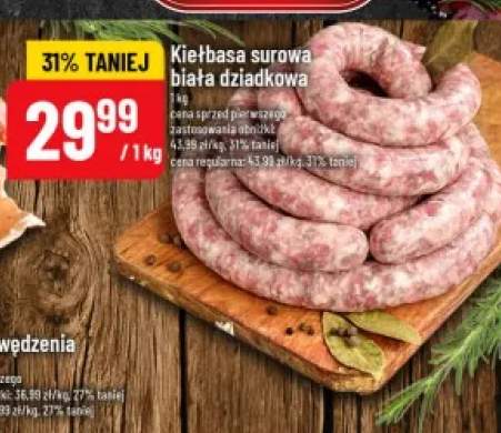 Kiełbasa surowa biała dziadkowa
