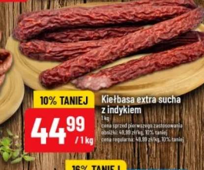 Kiełbasa extra sucha z indykiem