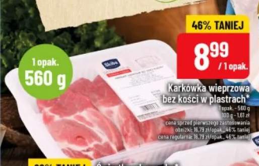 Karkówka wieprzowa bez kości w plastrach Skiba