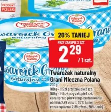 Twarożek naturalny Grani Mleczna Polana