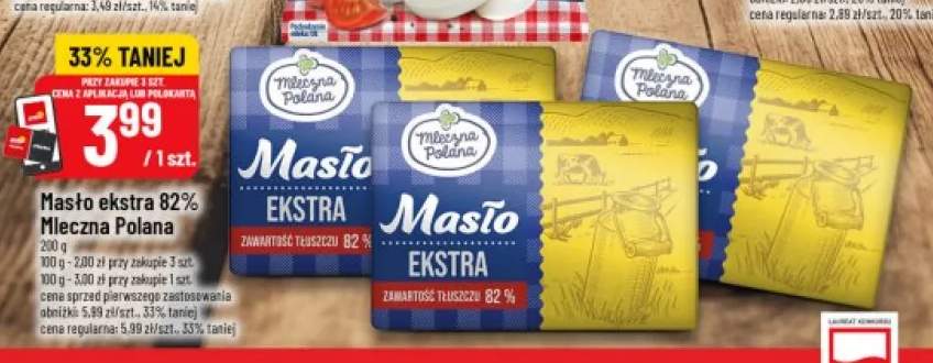 Masło ekstra Mleczna Polana 82%