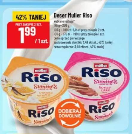 Deser Muller Riso Summer orange vanilla +1 wariant