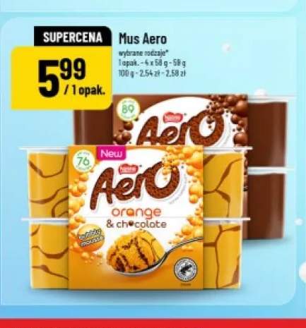 Mus Aero orange & chocolate 4-pak +1 wariant