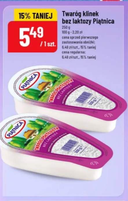Twaróg klinek bez laktozy Piątnica