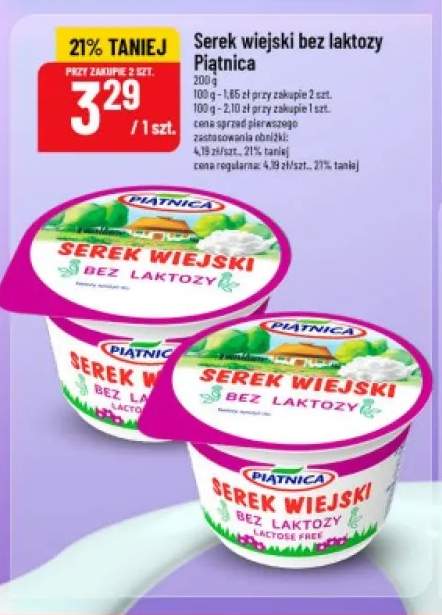 Serek wiejski bez laktozy Piątnica