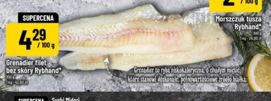 Grenadier filet bez skóry Rybhand