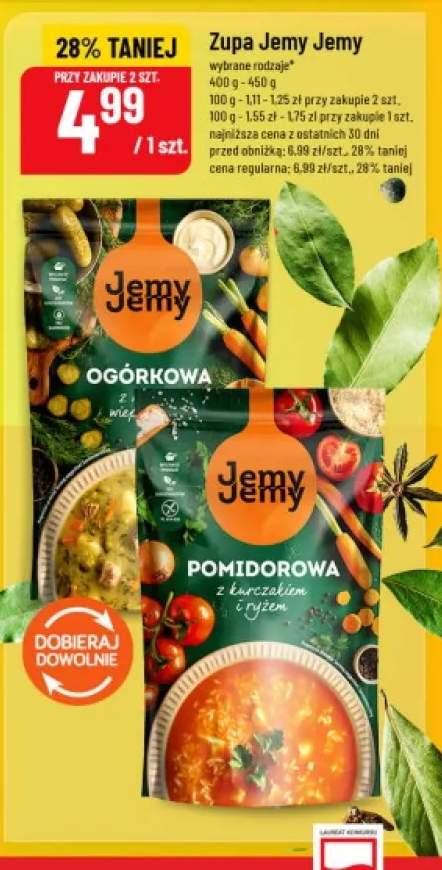 Zupa ogórkowa z wieprzowiną Jemy +1 wariant
