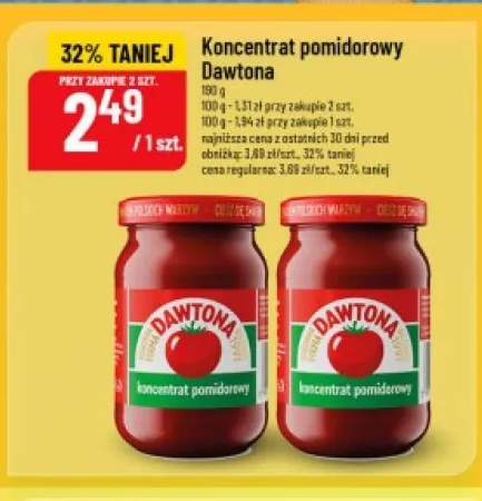 Koncentrat pomidorowy Dawtona