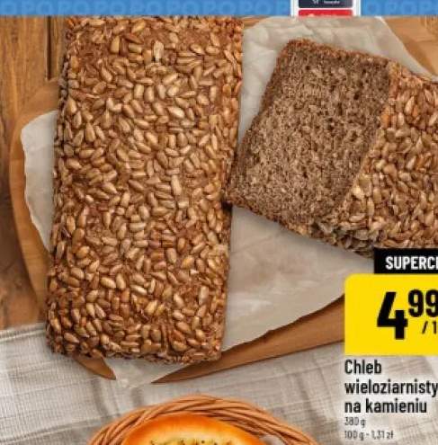 Chleb wieloziarnisty na kamieniu