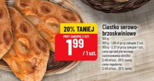 Ciastko serowo-brzoskwiniowe