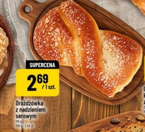 Drożdżówka z nadzieniem serowym