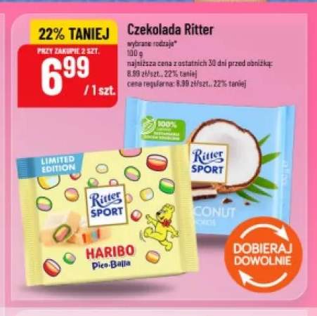 Czekolada Ritter Sport Haribo Pico-Balla +1 wariant