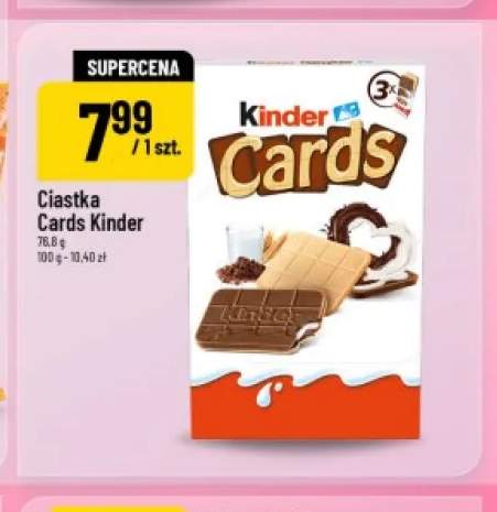Ciastka Cards Kinder
