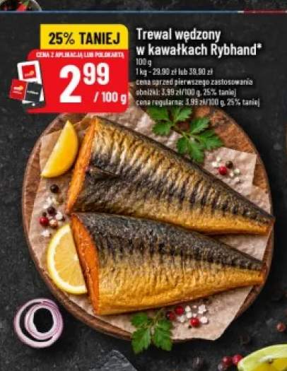 Trewal wędzony w kawałkach Rybhand