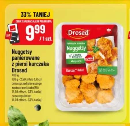 Nuggetsy panierowane z piersi kurczaka Drosed
