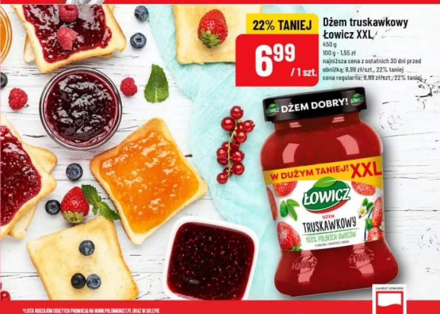 Dżem truskawkowy Łowicz XXL