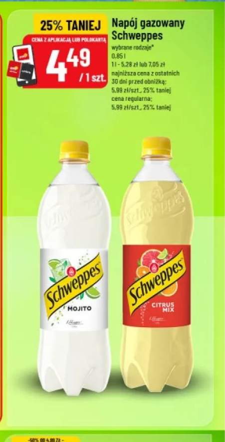 Napój gazowany Schweppes Mojito +1 wariant