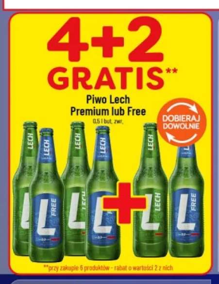 Piwo bezalkoholowe Lech +1 wariant