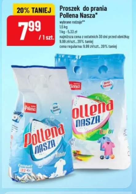 Proszek do prania Pollena Nasza White +1 wariant