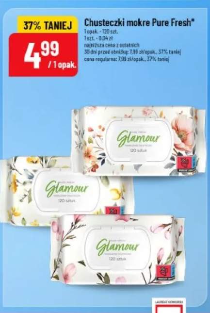 Chusteczki mokre Pure Fresh Glamour