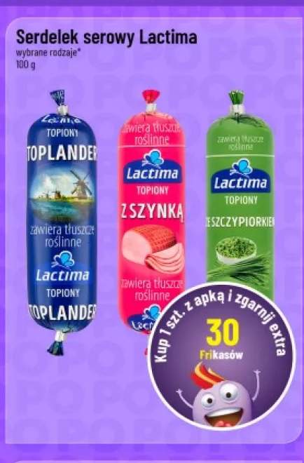 Serdelek serowy z szynką Lactima +2 warianty