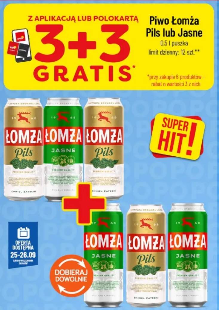 Piwo Łomża +1 wariant