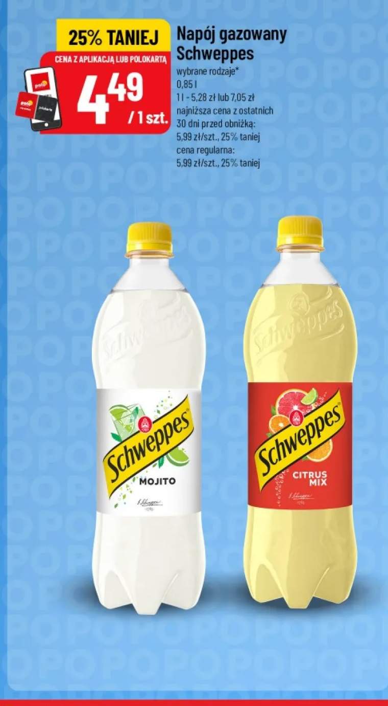 Napój gazowany Schweppes Citrus Mix +1 wariant