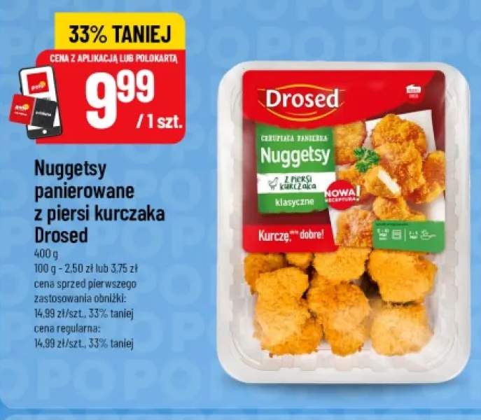 Nuggetsy panierowane z piersi kurczaka Drosed