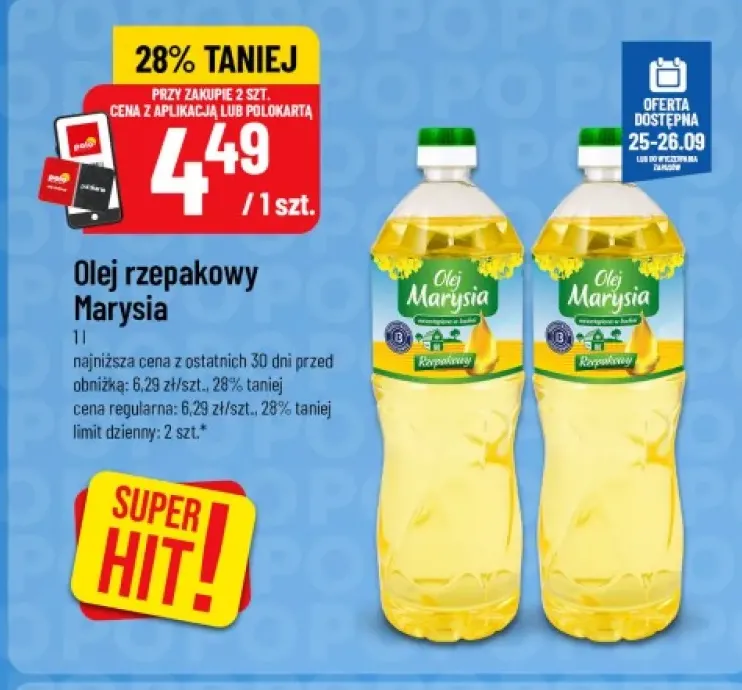 Olej rzepakowy Marysia
