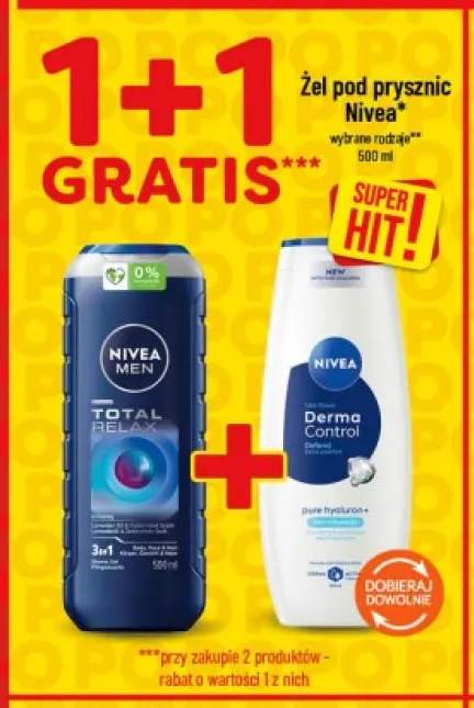 Żel pod prysznic Nivea Men Total Relax +1 wariant