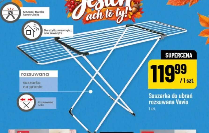Suszarka do ubrań rozsuwana Vavio