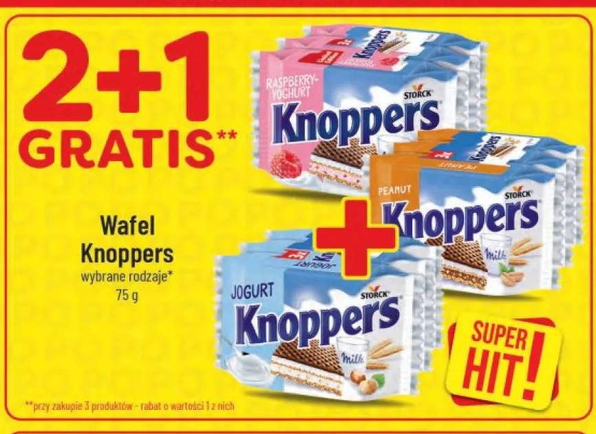 Wafel Knoppers Raspberry-Yoghurt +2 warianty