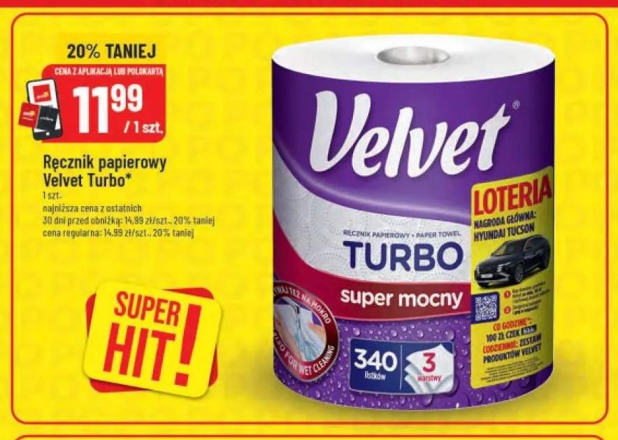 Ręcznik papierowy Velvet Turbo