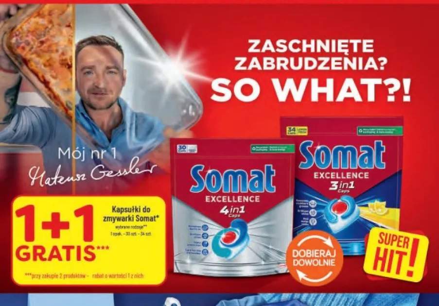 Kapsułki do zmywarki Somat Excellence 4in1 Caps +1 wariant